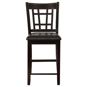 Danford - 5 Piece Counter Height Dining Set With Upholstered Stools - Espresso