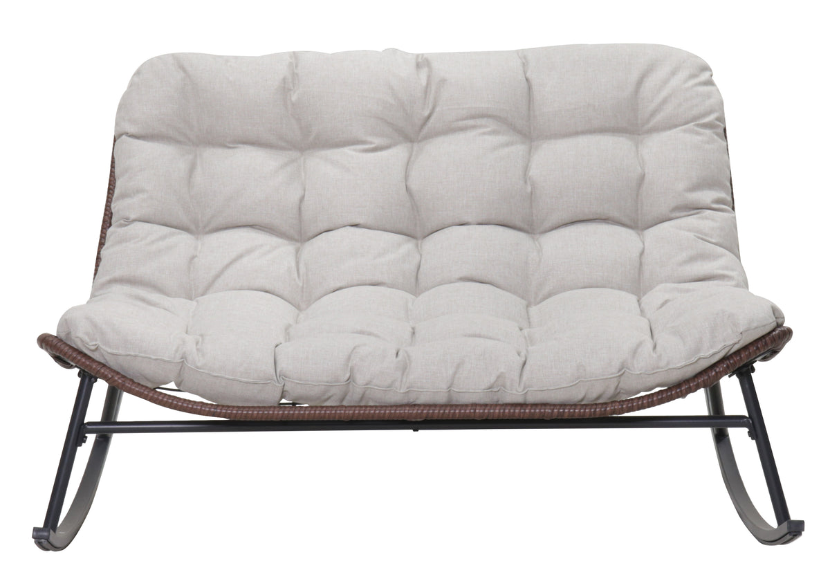 Double Wide Rocking Papasan Chair