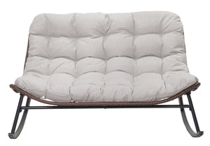 Double Wide Rocking Papasan Chair