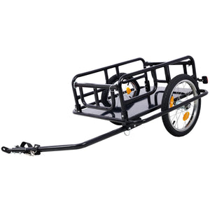 Foldable Bike Cargo Trailer with Universal Bike Hitch
