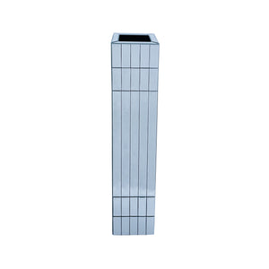 36.02" Tall Mirrored Floor Vase