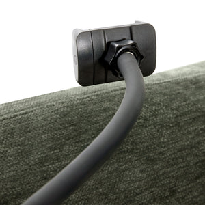 Modern Modular U-Shaped Sofa Bed With Movable Ottoman, USB Ports, Phone Holder