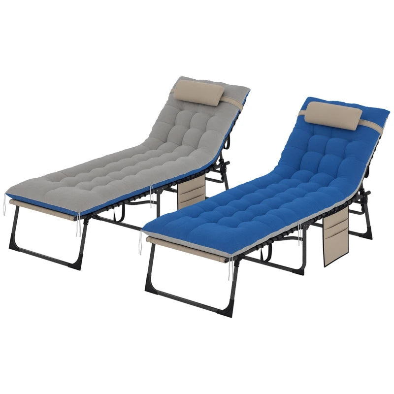 Cozy Outdoor Lounge Chairs Set of 2