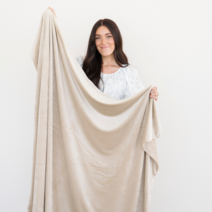 Minky Stretch Throw Blankets