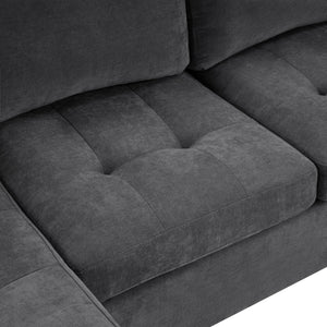 U Shaped Sectional Sofa, Corner Living Room Couch With Built In Cup Holders, Storage, USB Ports