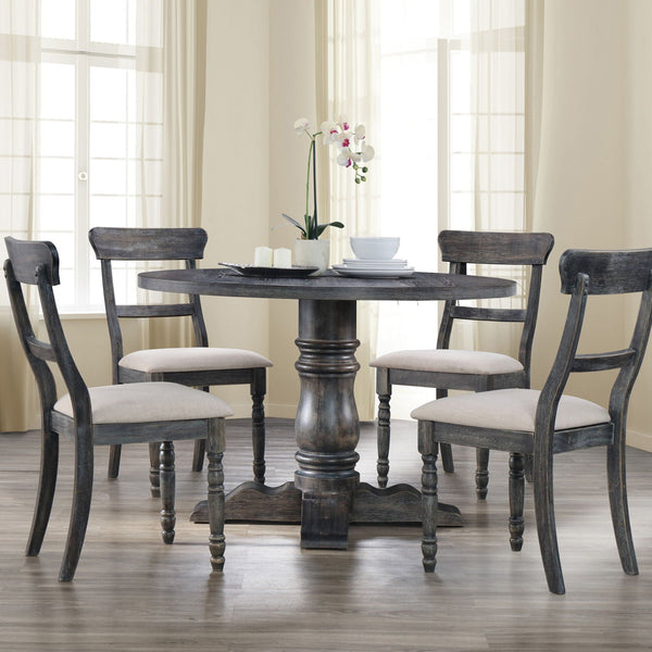 Leventis - Weathered Dining Table - Gray - Best Buy Furniture