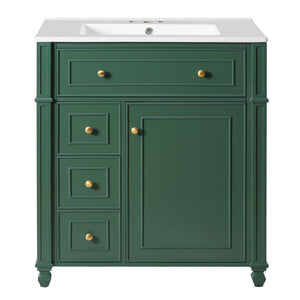 Bathroom Vanity Cabinet With Sink, Soft Close Doors With Door Organizer