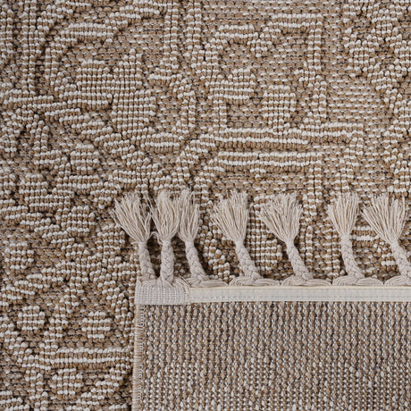 Guros - 6' X 9' Medallion Indoor / Outdoor Area Rug - Beige