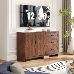 59.1" Buffet Sideboard with 2 Doors and 3 Drawers