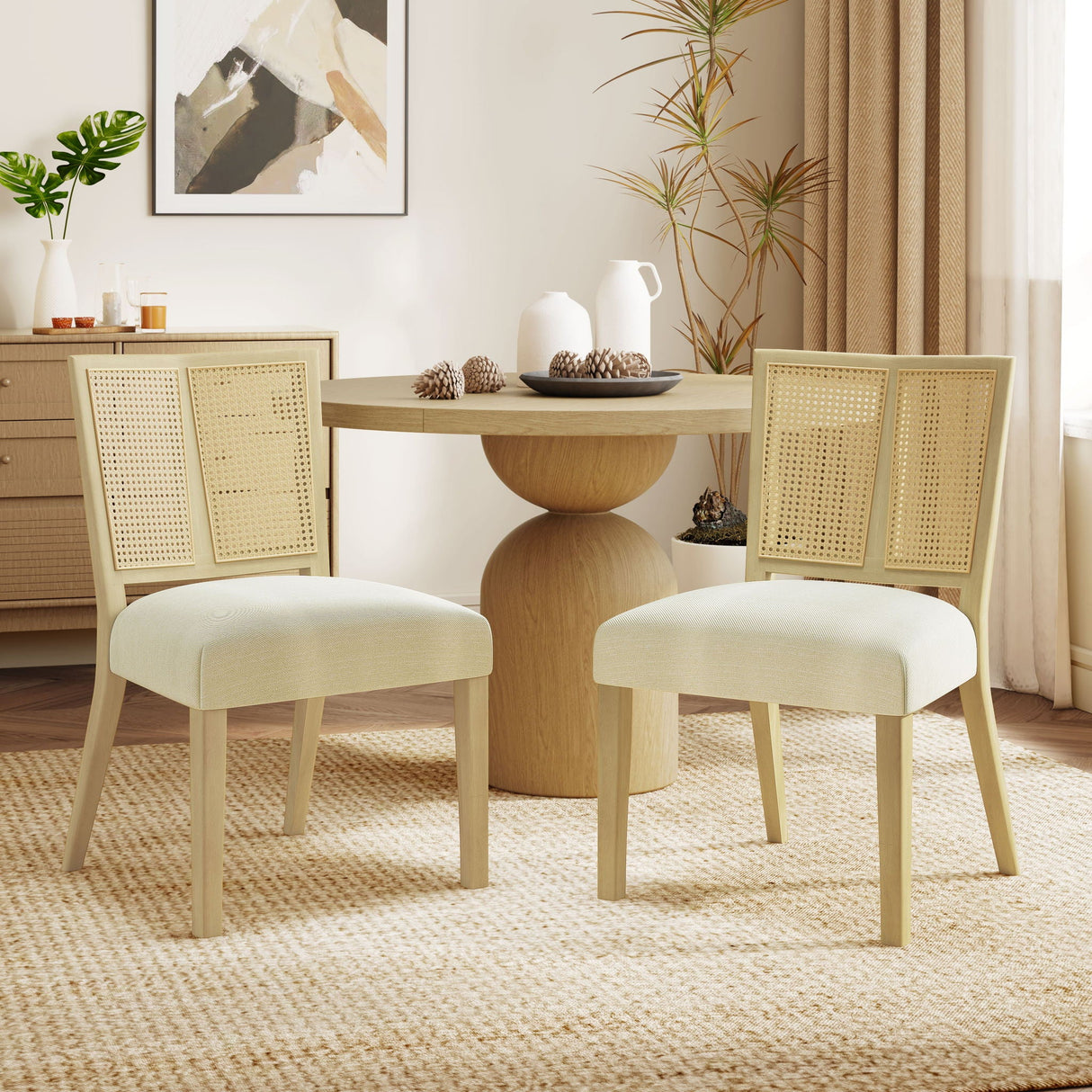 Rattan Dining Chair Without Arms (Set of 2) - Best Buy Furniture