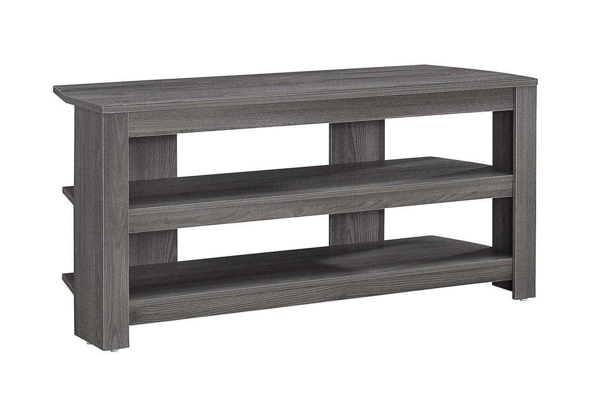 TV Stand, Console, Media Entertainment Center, 3 Storage Shelves - Best Buy Furniture