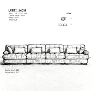 Modular Sectional Sofa Cloud Couch
