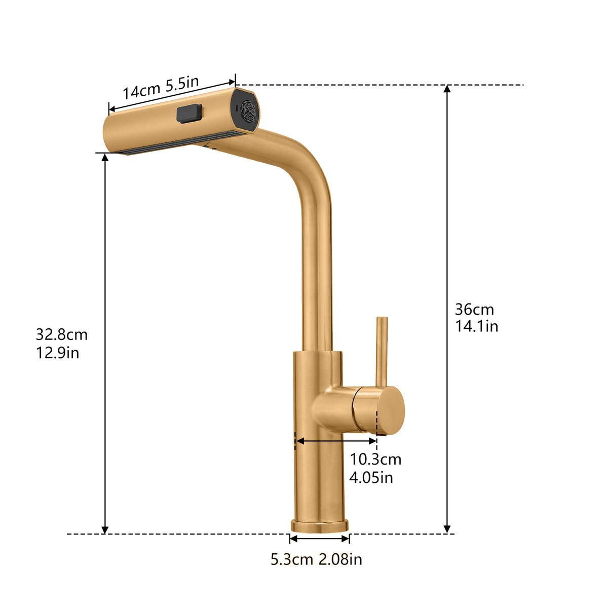 Kitchen Sink Faucet, Nickel