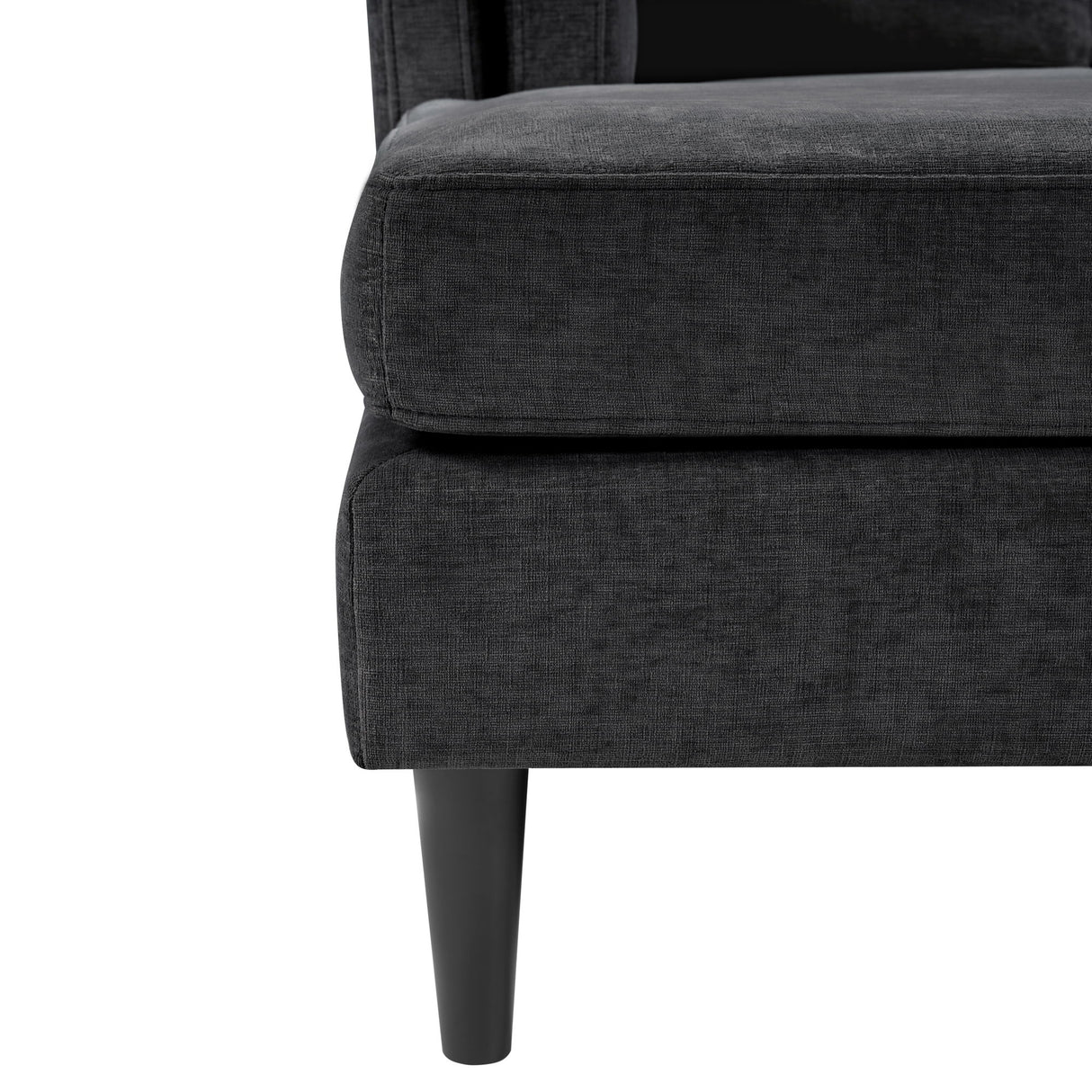 Chaise Lounge Sofa Bed With Dual Layer Armrests For Living Room