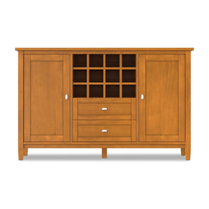 Warm Shaker - Storage Cabinet With Wine Rack - Brown
