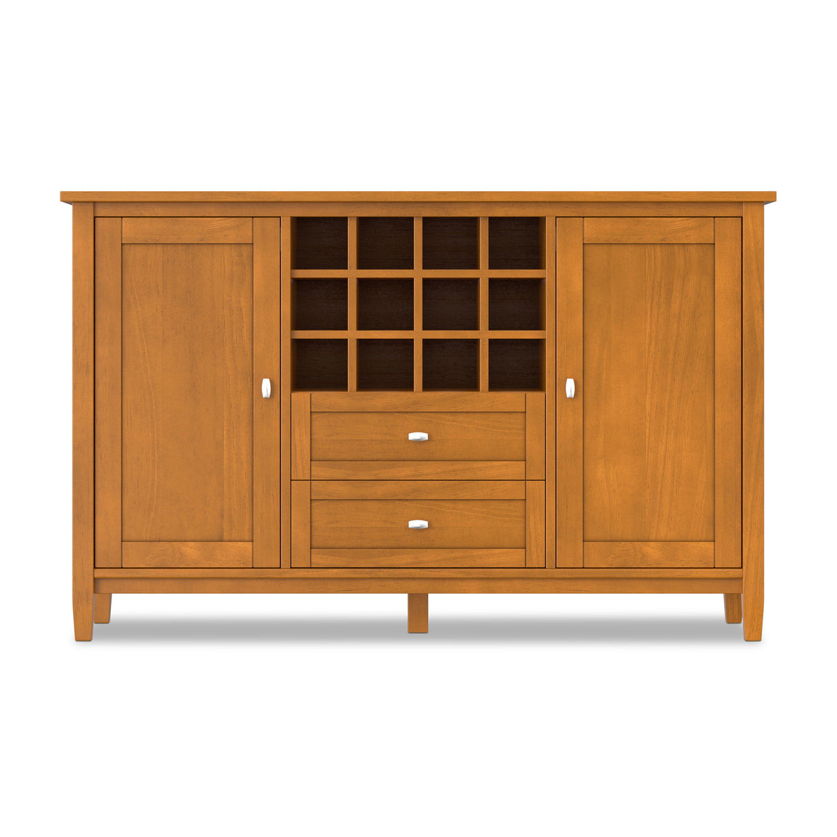 Warm Shaker - Storage Cabinet With Wine Rack - Brown