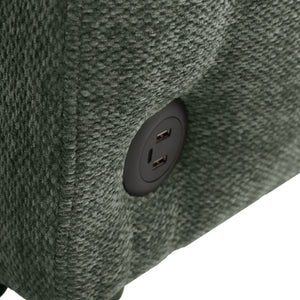Loveseat Sofa Pull-Out Bed With Adjustable Backrest, 3 USB Ports And 2 Lumbar Pillows For Living Room