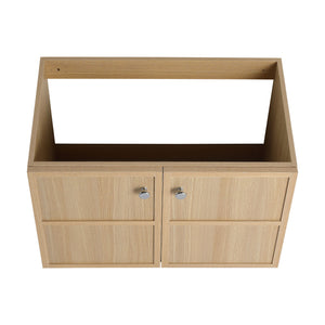 Modern Wall Mounted Bathroom Vanity With Soft Closing Doors