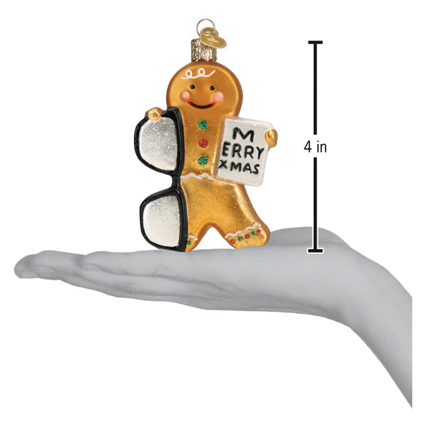 Gingerbread Optometrist Ornament