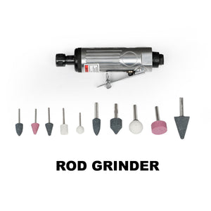 71 Piece Air Tool And Accessories Kit, Impact Wrench, Air Ratchet, Die Grinder, Aire Hammer, Hose Fittings, Storage Case - Black / Silver