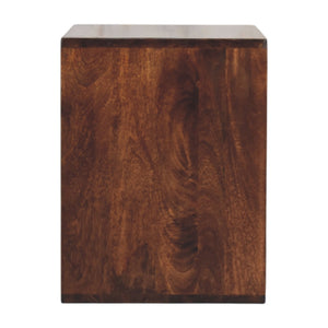 Solid Wood Solis California Side Table, Open Storage