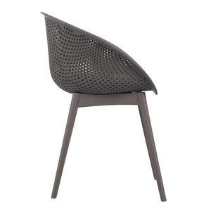 2 Piece Durable Single Chair With Hollow Out Design