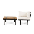 Theo - Sofa Corner, Coffee Table - Cream - Best Buy Furniture