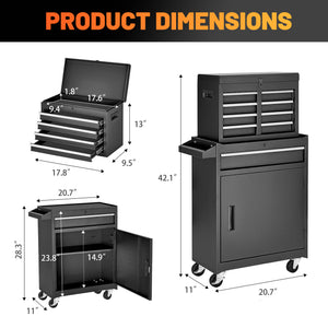 5-Drawer Rolling Tool Storage Cabinet