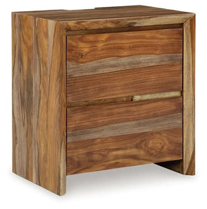 Dressonni - Two Drawer Night Stand - Brown - Best Buy Furniture