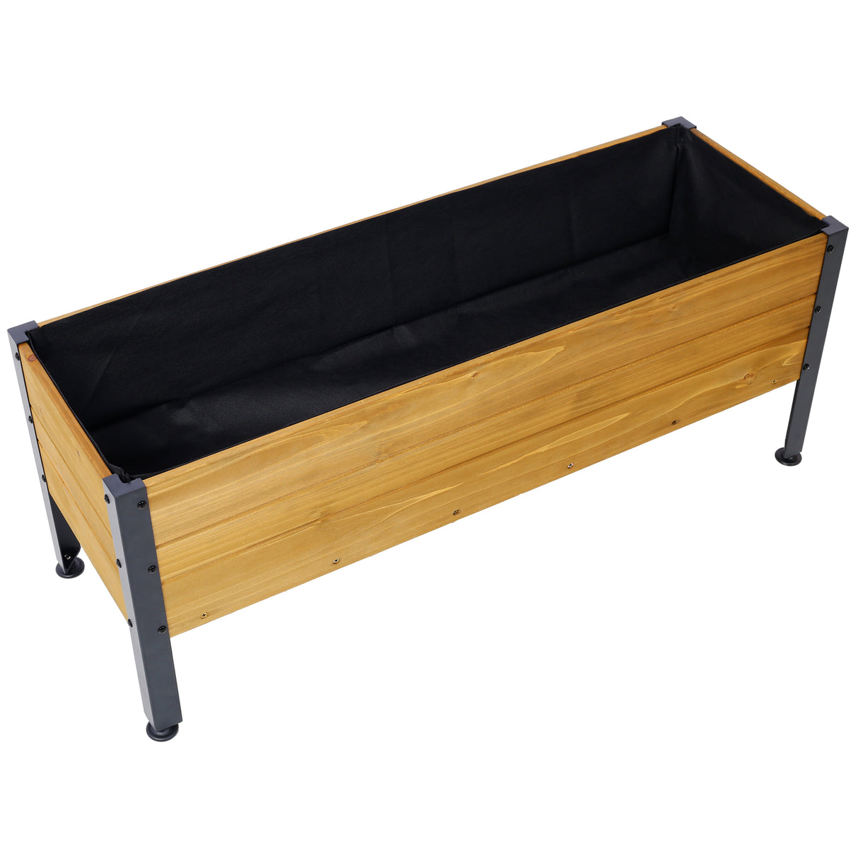 Wood Rectangular Garden Planter Box