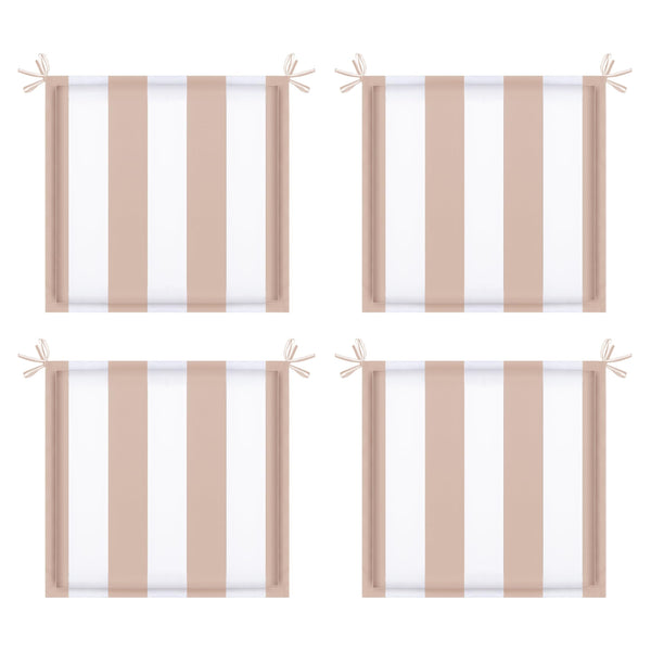 4PCS Outdoor Patio Seat Cushion Replacement with Ties