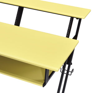 Suitor - Music Recording Studio Desk - Black / Yellow - Best Buy Furniture