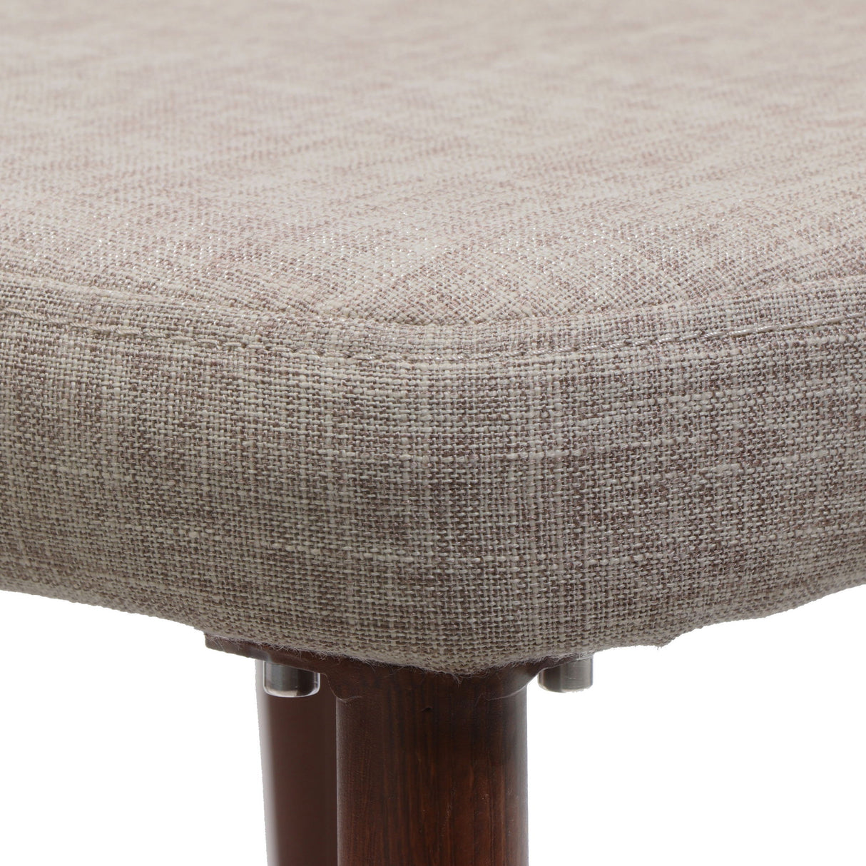 Modern Dining Chair With Iron Legs And Wood Finish