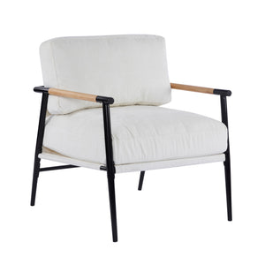 Modern Accent Chair With Cushions, Cozy Seating