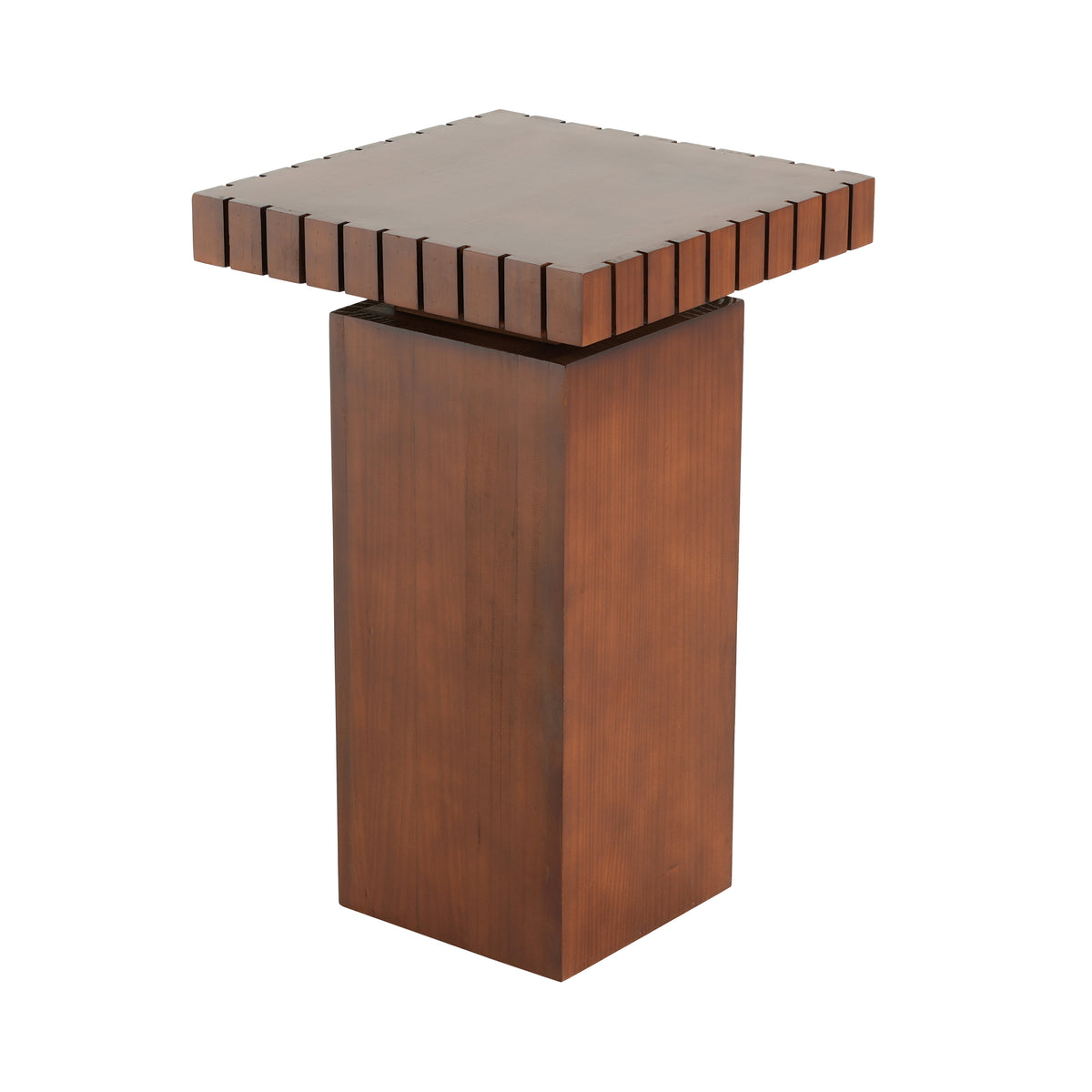 Walnut Wood Square End Table