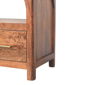 Solid Wood Arc-Line Media Console