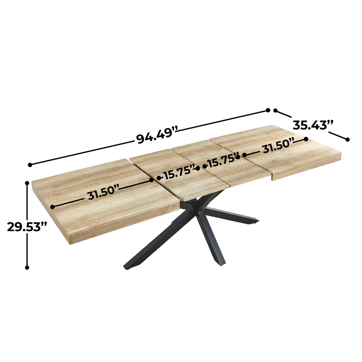 Extendable Table - Dining, Office & Coffee Use