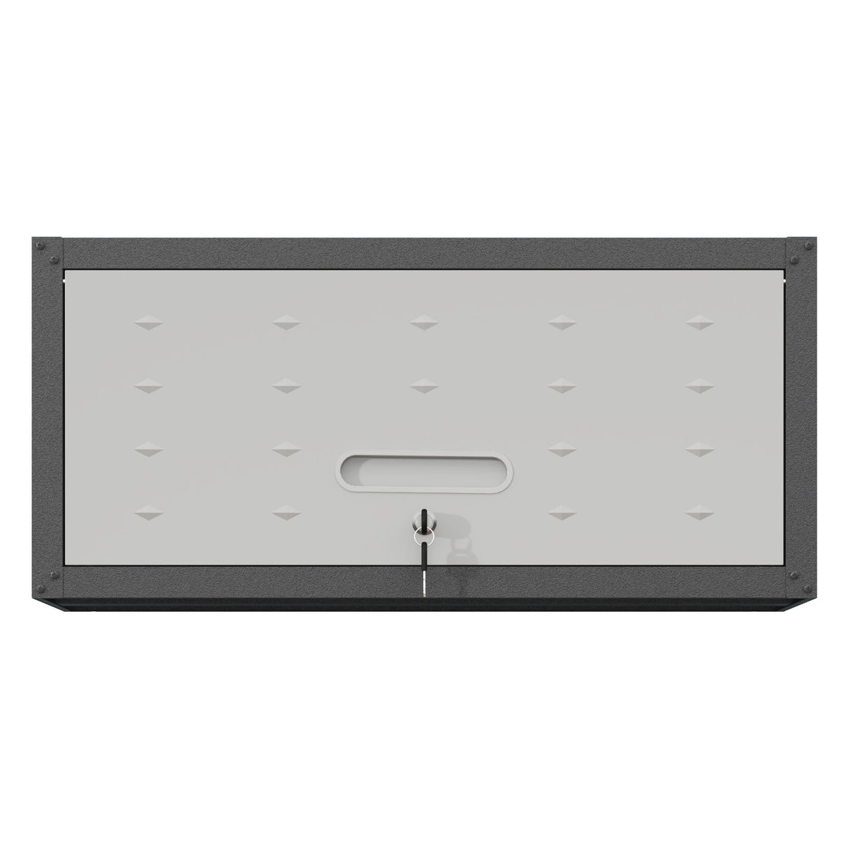 Heavy Duty Metal Wall Mounted Tool Storage Cabinet Steel Metal Garage Storage Cabinet - Black / Gray