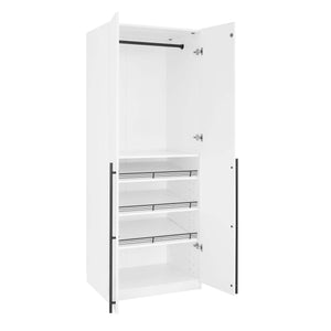 Lee - Free Standing Wardrobe Closet With Adjustable Shoe Shelves