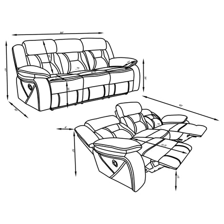 Bellingham - Motion Sofa With Pillow Top Arms