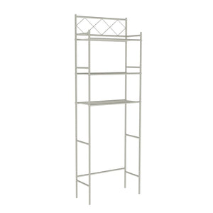 J&V TEXTILES 3-Shelf Metal Bathroom Organizer Over The Toilet, Bathroom Space Saver