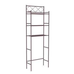 J&V TEXTILES 3-Shelf Metal Bathroom Organizer Over The Toilet, Bathroom Space Saver