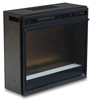 Entertainment Accessories - Fireplace Insert Glass/Stone - Black - Best Buy Furniture