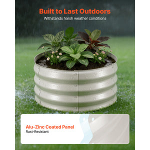 3 Pcs Galvanized Raised Garden Beds