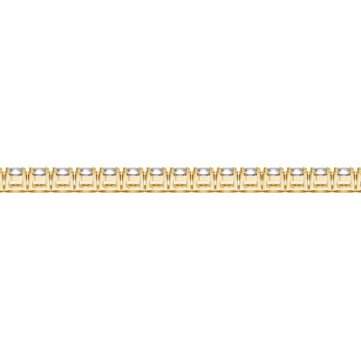 Lab Grown Round Diamond Tennis Bracelet in 14k Yellow Gold (10 cctw F/G  VS2/SI1)