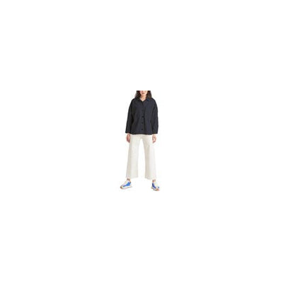 Women's Two-Pocket Cotton Shacket - Black Wash