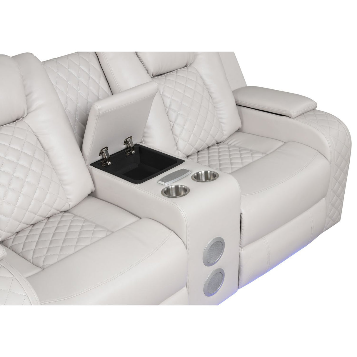 Benz - LED & Power Recliner With Adjustable Headrests And Ambient LED Lighting