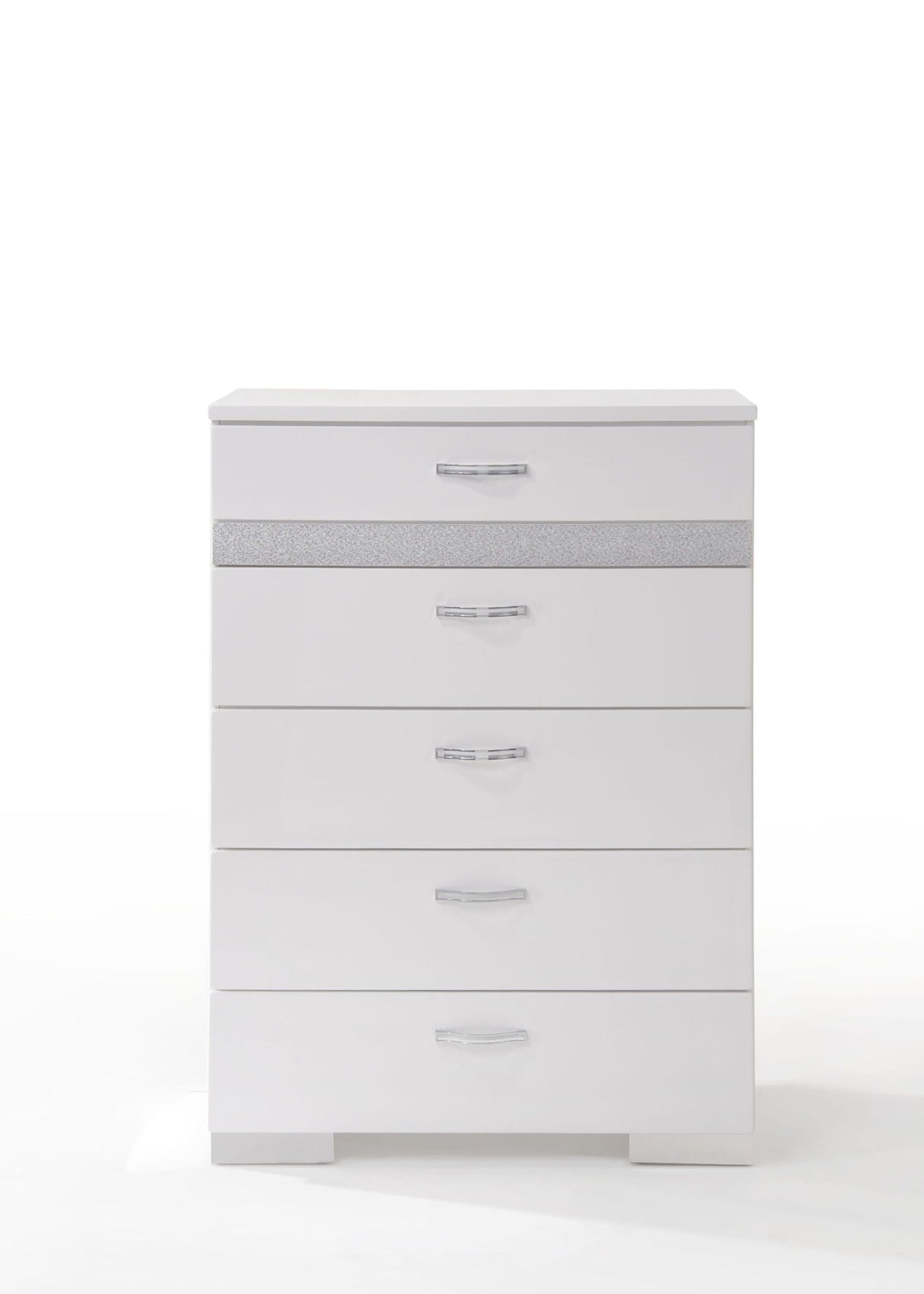 Naima II - High Gloss Chest - White - Best Buy Furniture