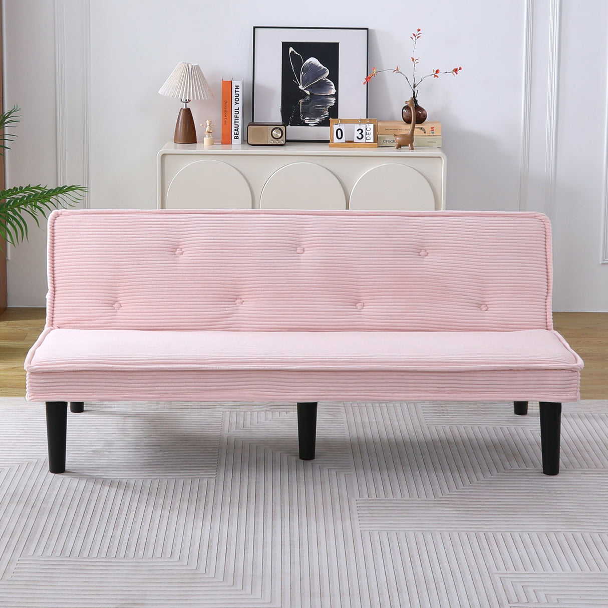 Versatile Sofa Bed With Solid Wood Frame