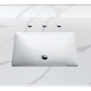 49-Inch Quartz Bathroom Vanity Top